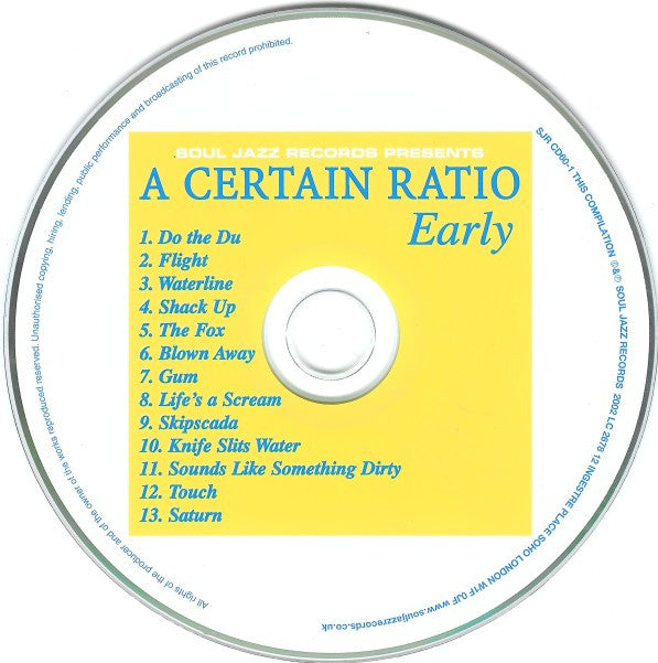 A Certain Ratio : Early (CD + CD, Enh + Comp)