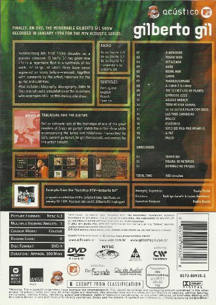 Gilberto Gil : Acustico Mtv (DVD-V, NTSC)