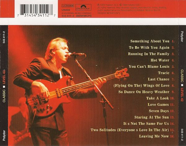 Level 42 : Classic Level 42 (CD, Comp, RM)