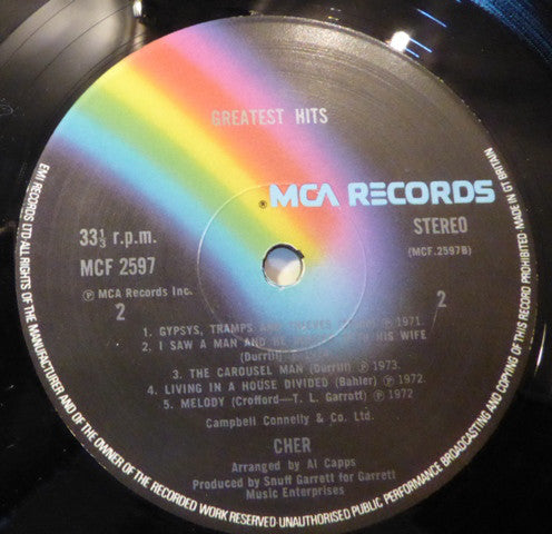 Cher : Greatest Hits (LP, Comp)