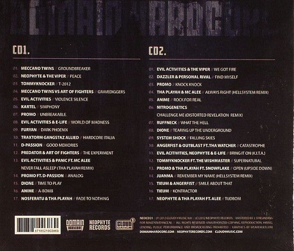 Neophyte & Panic* : Domain Hardcore - Volume 3 (2xCD, Mixed)