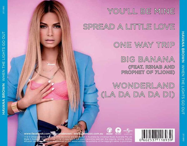 Havana Brown : When The Lights Go Out (CD, EP)