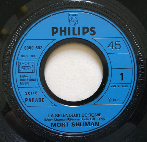 Mort Shuman : La Splendeur De Rome / La Muselière (7", Single)
