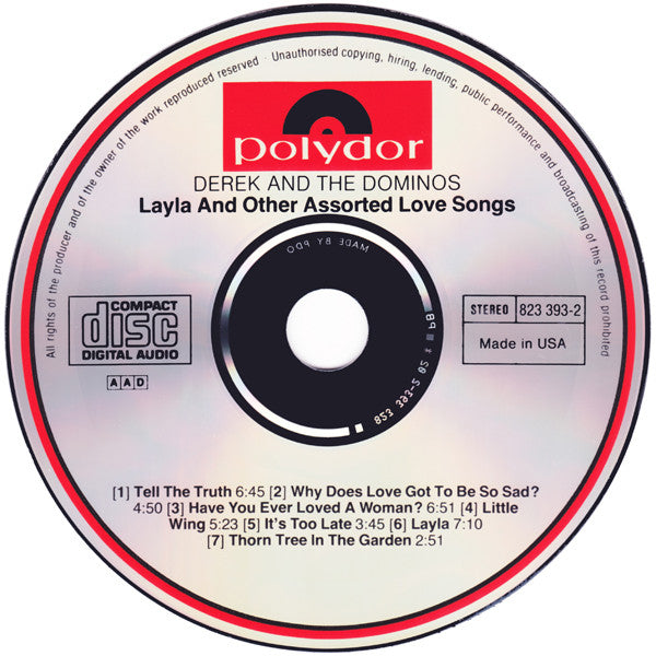 Derek & The Dominos : Layla And Other Assorted Love Songs (2xCD, Album, RE)