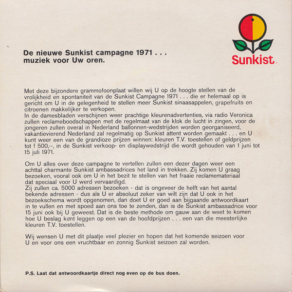 Letty de Jong / Cees Smal : Come Back To Your Senses (7")
