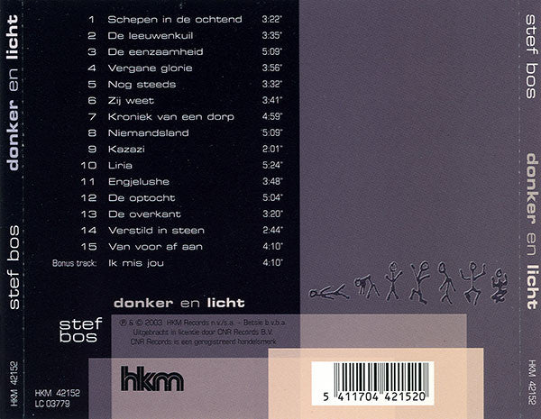 Stef Bos : Donker En Licht (CD, Album)