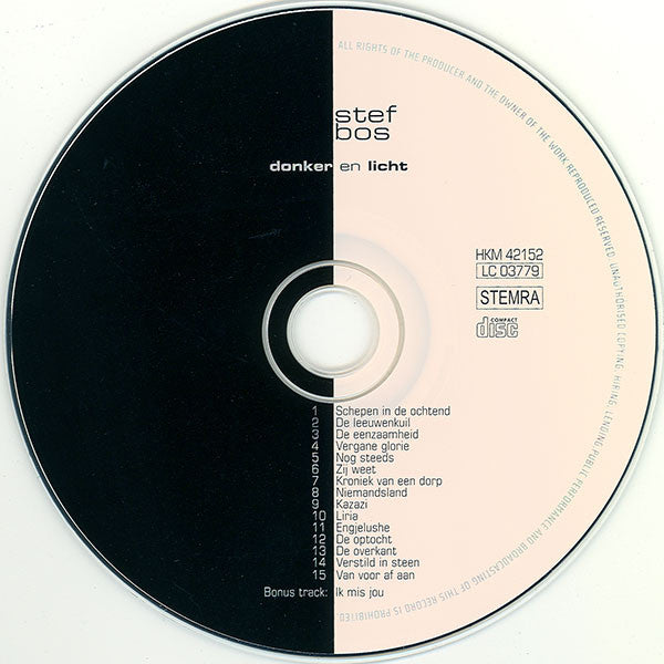 Stef Bos : Donker En Licht (CD, Album)