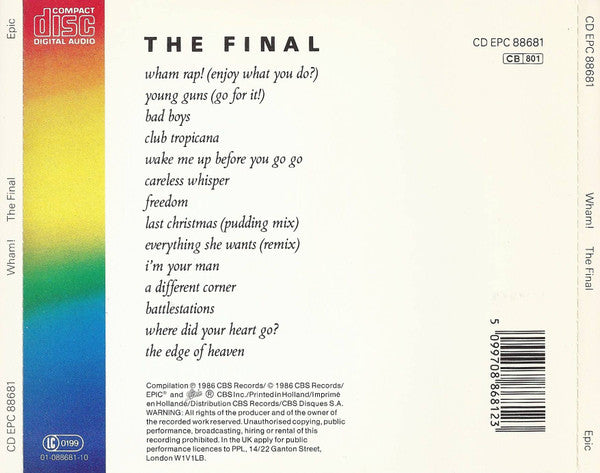Wham! : The Final (CD, Comp)