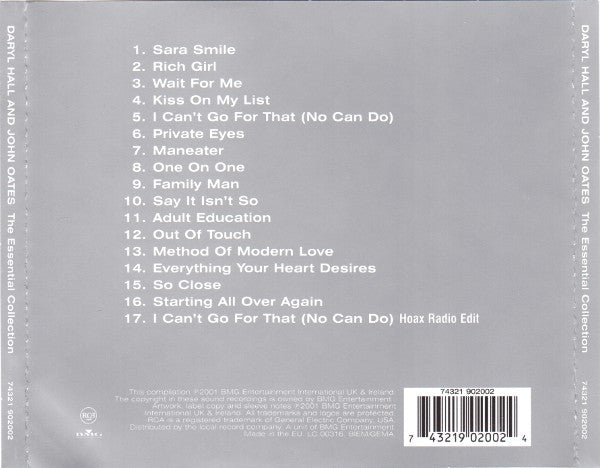 Daryl Hall & John Oates : The Essential Collection (CD, Comp)