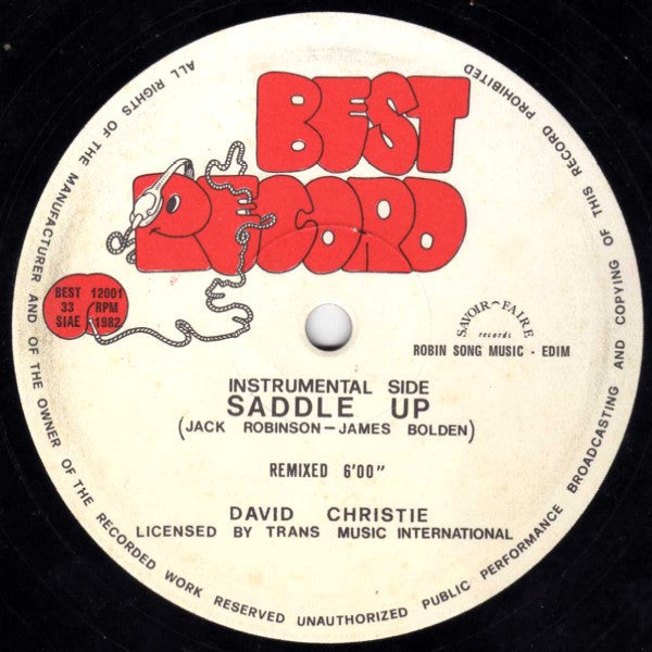 David Christie : Saddle Up (12")