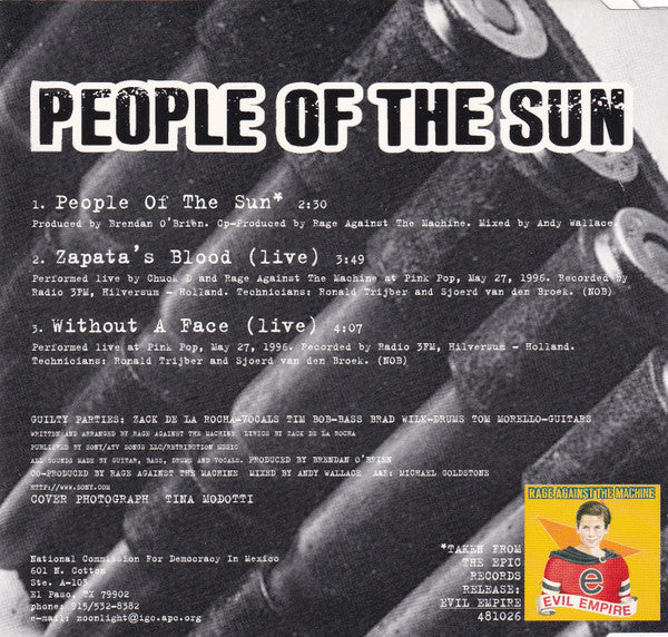 Rage Against The Machine : People Of The Sun (CD, Maxi)