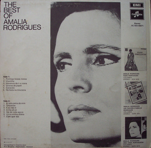 Amália Rodrigues : The Best Of Amalia Rodrigues (LP, Comp)