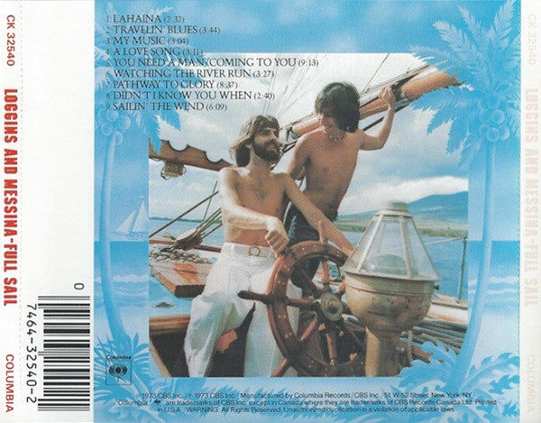 Loggins And Messina : Full Sail (CD, Album, RE)