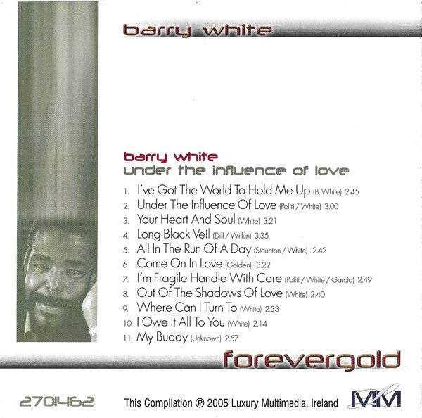 Barry White : Under The Influence Of Love (CD, Album, RE)