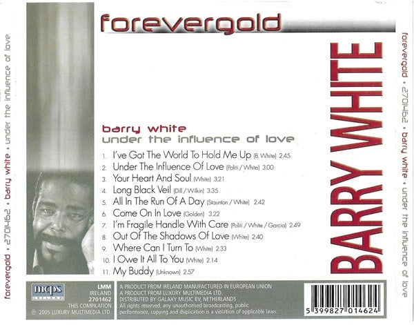 Barry White : Under The Influence Of Love (CD, Album, RE)
