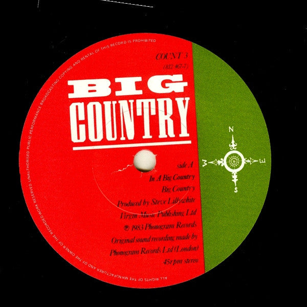 Big Country : In A Big Country (7", Single, Pap)