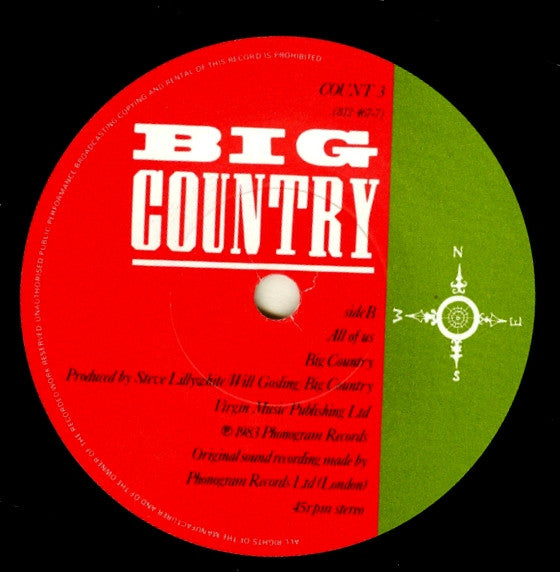 Big Country : In A Big Country (7", Single, Pap)