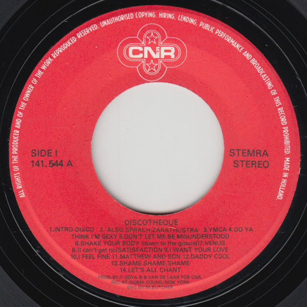 Discothèque : Intro Disco (7", Single)