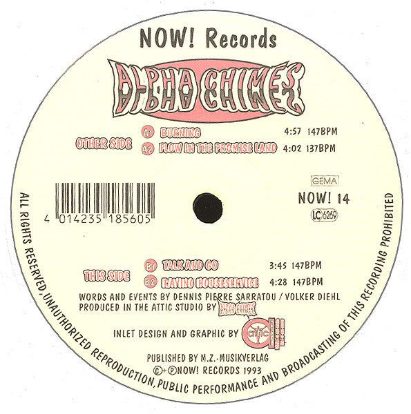 Alpha Chimes : Burning (12")