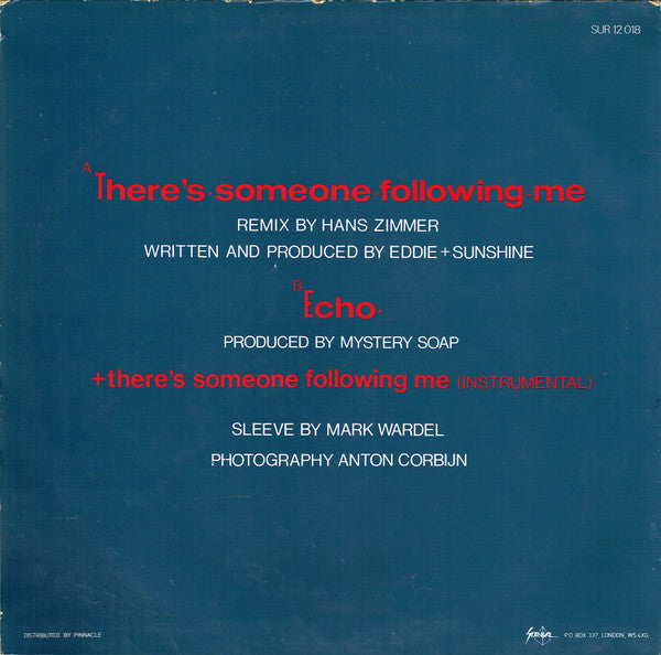 Eddie & Sunshine : There's Someone Following Me (Extended 12 Inch Version) (12")