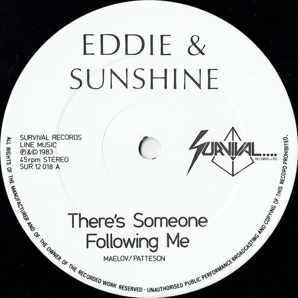 Eddie & Sunshine : There's Someone Following Me (Extended 12 Inch Version) (12")