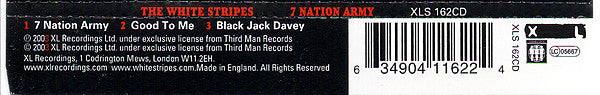 The White Stripes : 7 Nation Army (CD, Single)