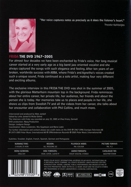 Frida : The DVD (DVD-V, Comp, PAL)