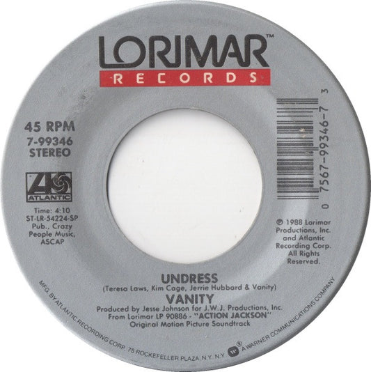 Vanity / MC Jam And Pee Wee Jam : Undress / Protect And Serve (7", Dou)