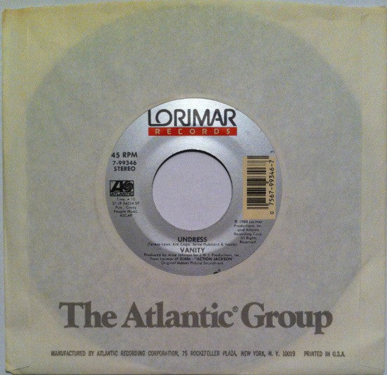Vanity / MC Jam And Pee Wee Jam : Undress / Protect And Serve (7", Dou)