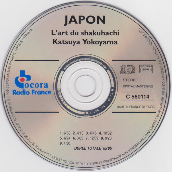 Katsuya Yokoyama : Japon. L'Art Du Shakuhachi (CD, Album)