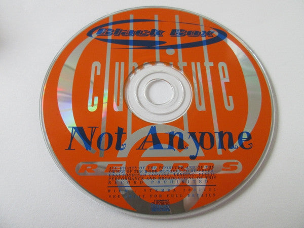 Black Box : Not Anyone (CD, Maxi)