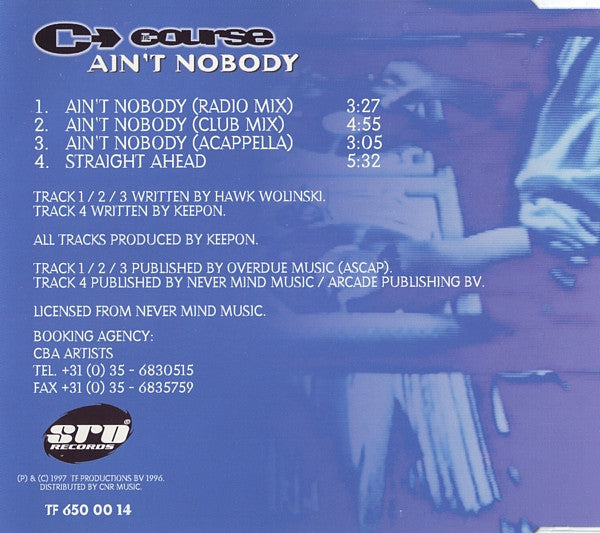 The Course : Ain't Nobody (CD, Maxi)