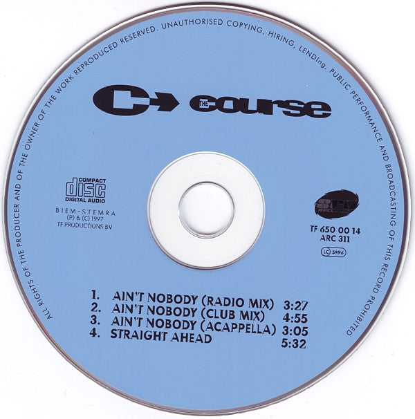 The Course : Ain't Nobody (CD, Maxi)