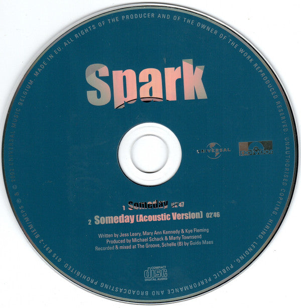 Spark (11) : Someday (CD, Single)