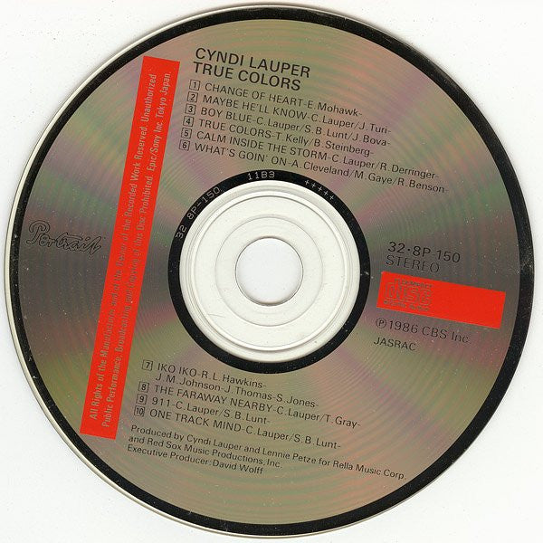 Cyndi Lauper = Cyndi Lauper : True Colors = トゥルー・カラーズ (CD, Album)