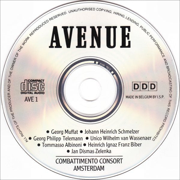 Combattimento Consort Amsterdam • Jan Willem de Vriend • Han de Vries : Barok Van Albinoni, Biber, Muffat, Schmelzer, Telemann, Van Wassenaer Tot Zelenka (CD, Comp)