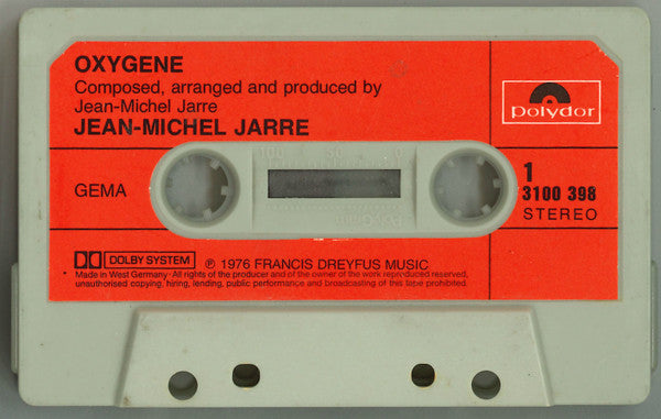 Jean-Michel Jarre : Oxygene (Cass, Album)