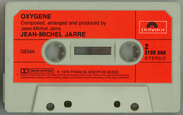 Jean-Michel Jarre : Oxygene (Cass, Album)