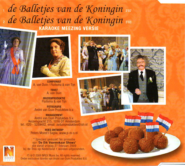 André van Duin : De Balletjes Van De Koningin (CD, Single)