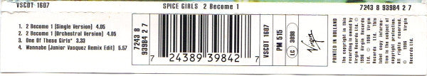Spice Girls : 2 Become 1 (CD, Single)