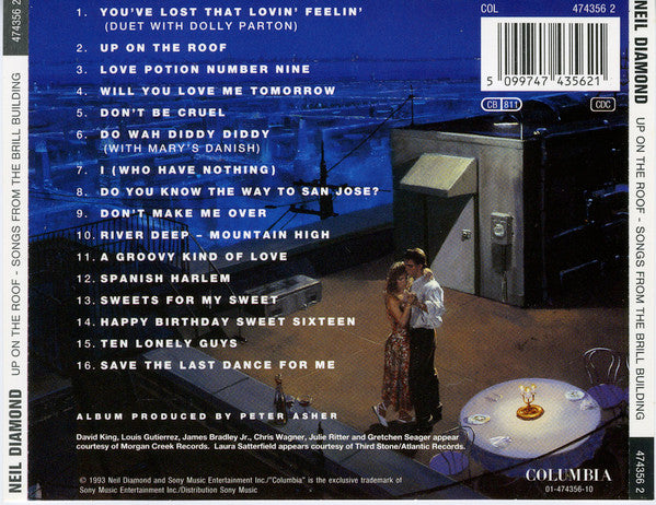 Neil Diamond : Up On The Roof: Songs From The Brill Building (CD, Album)