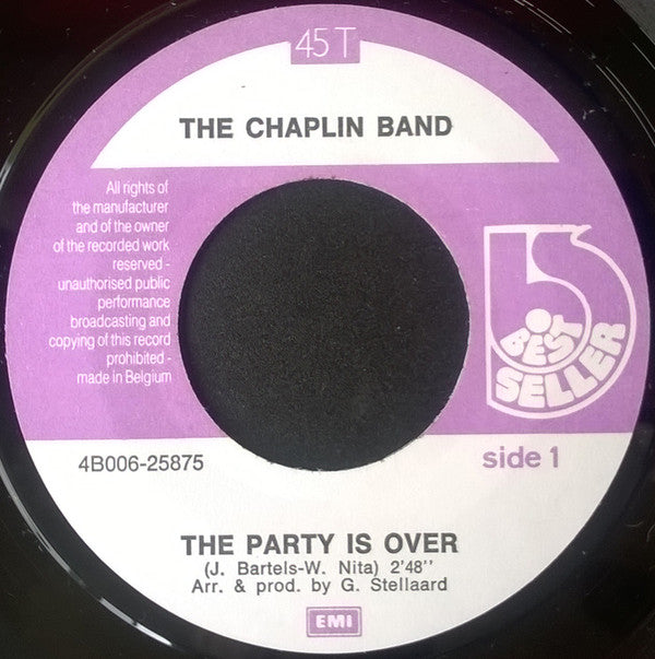 The Chaplin Band : The Party Is Over / 1, 2, 3, 4 (7")
