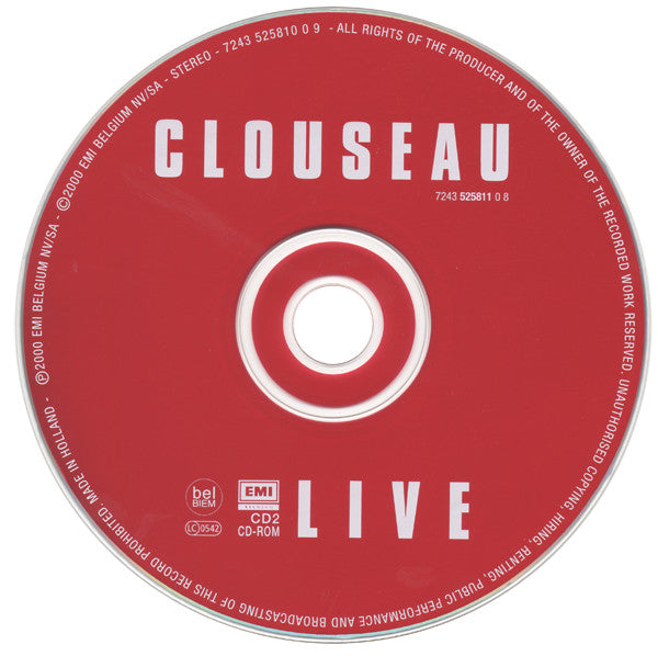 Clouseau : Clouseau Live (CD, Album + CD-ROM)