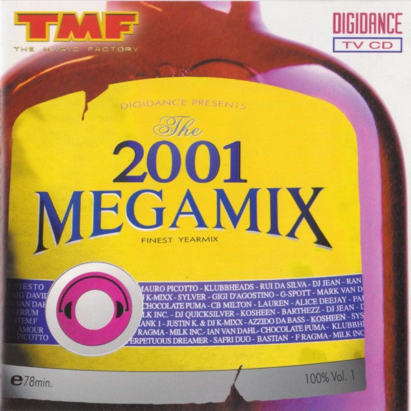 Various : The 2001 Megamix - Finest Yearmix (CD, Mixed)