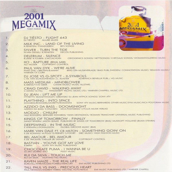 Various : The 2001 Megamix - Finest Yearmix (CD, Mixed)