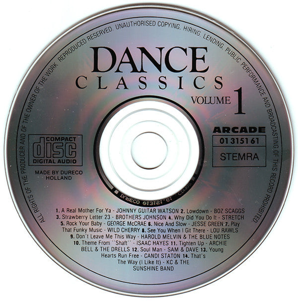 Various : Dance Classics Volume 1 (CD, Comp)