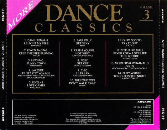 Various : Dance Classics Volume 3 (CD, Comp)