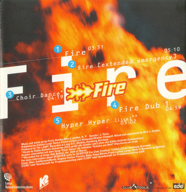 Scooter : Fire (Minimax, Maxi, Ltd, Red)