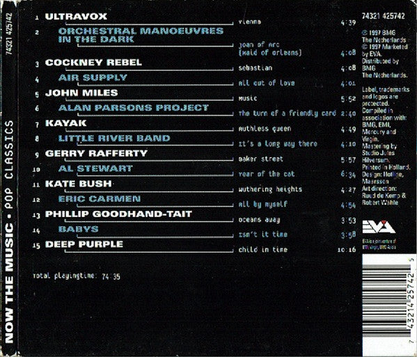 Various : Now The Music • Pop Classics (CD, Comp)