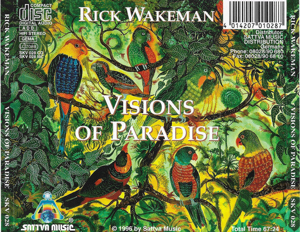 Rick Wakeman : Visions Of Paradise (CD, Album)